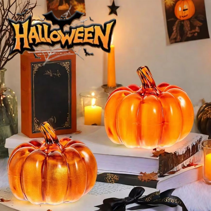 Cubicle Shelf Organizer - 1-4 STUKS Halloween LED Pompoenlantaarn Plastic