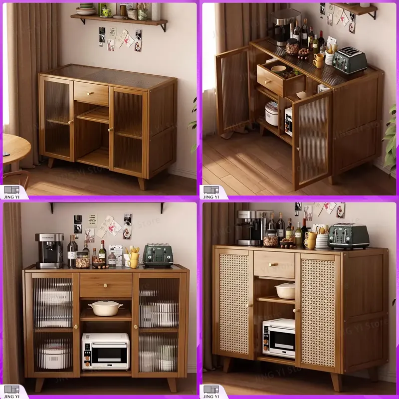 Credenza Office Storage - Houten keukenbuffet, serveermeubel, eettafelkast, opbergkast, bar-kast