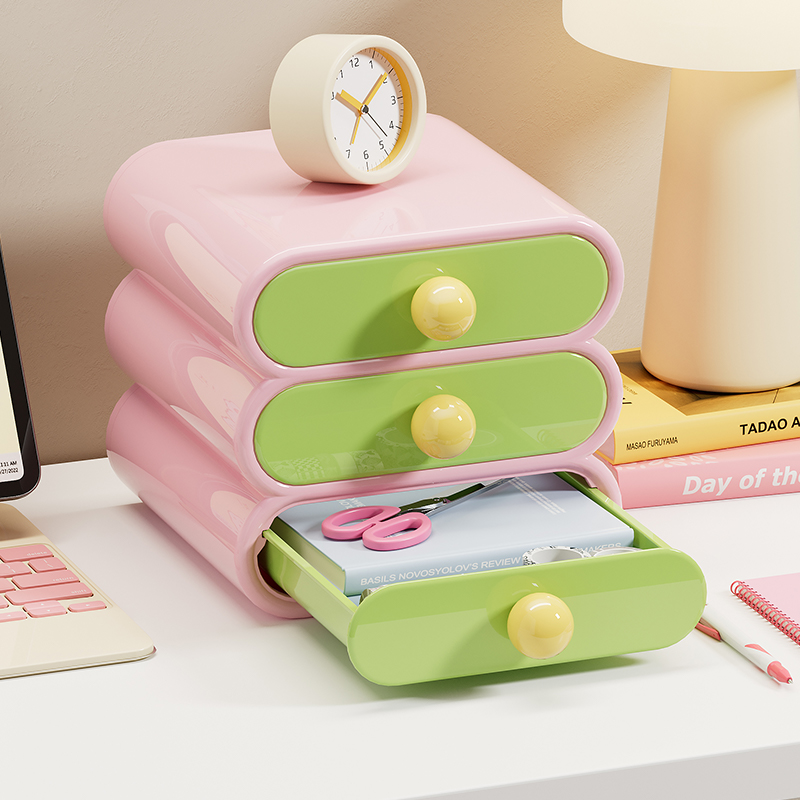 Cubicle Shelf Organizer - Uforu Dopamine bureau-organizer, 3-laags lade-opbergdozen, multifunctionele