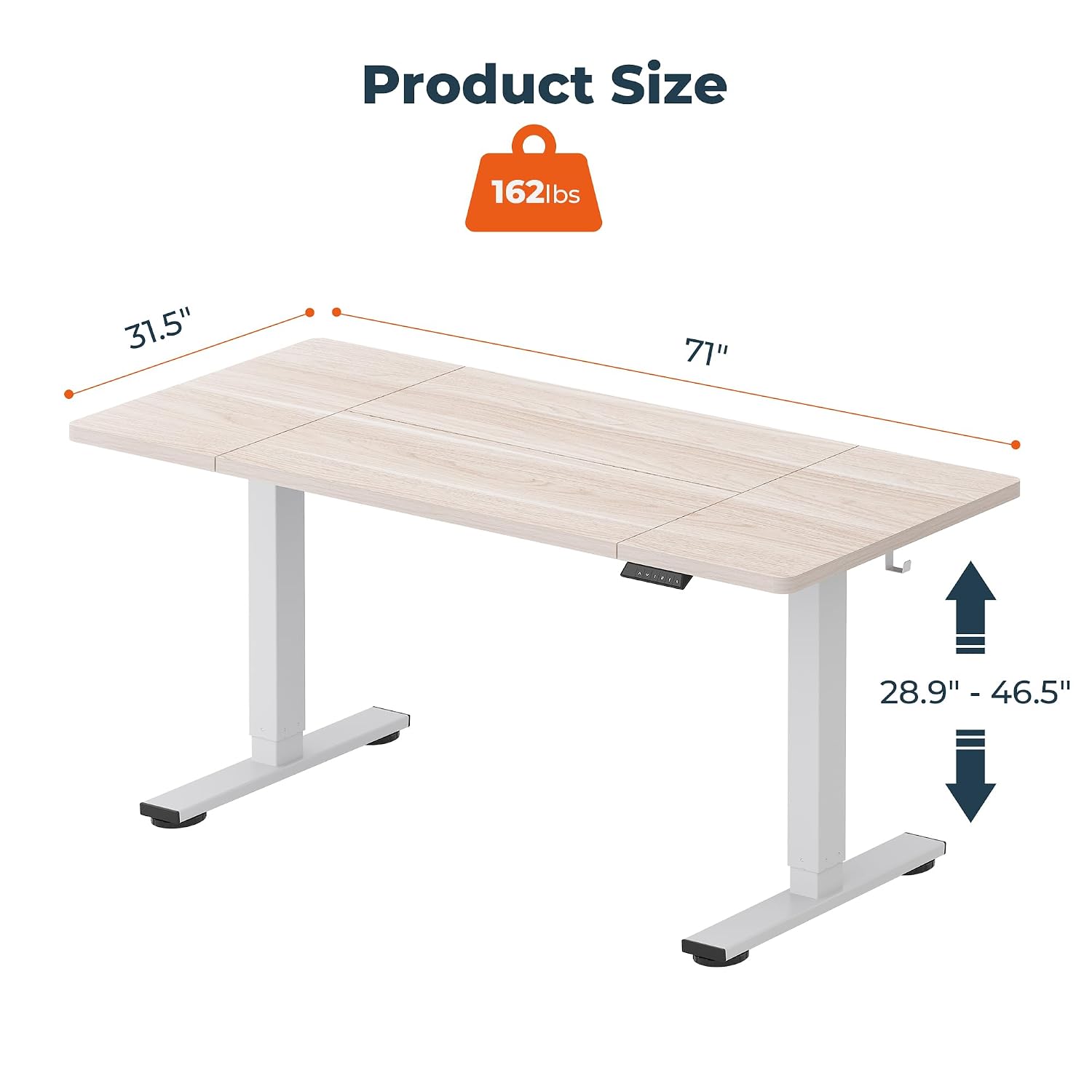 Wit Elektrisch Verstelbaar Zit - Office Furniture Custom recensie en prijs