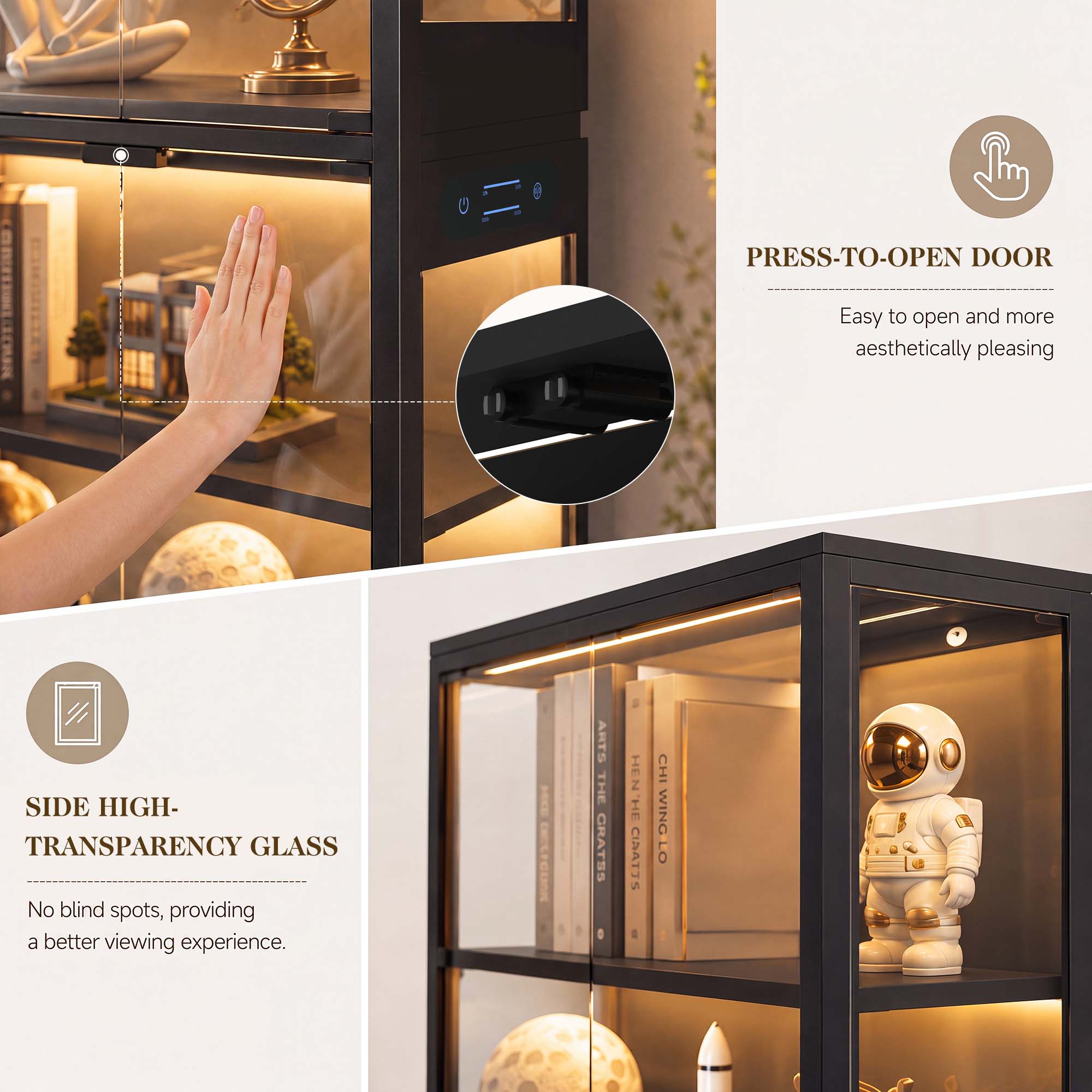 TCGBKAF 5-laags vitrinekast me - Office Furniture Plan recensie en prijs