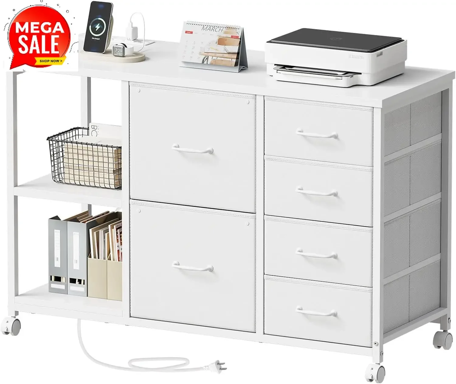 Rollende printerstandaard met  - File Cabinet Lateral recensie en prijs