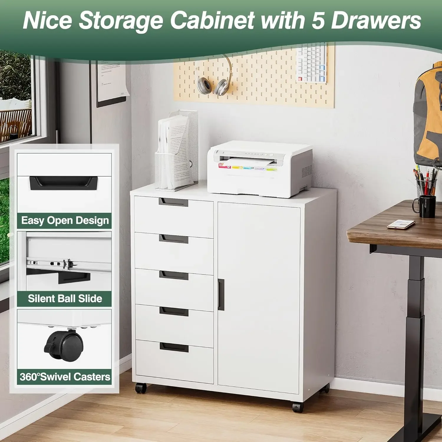 Opbergkast met 5 laden, deur e - File Cabinet Lateral recensie en prijs