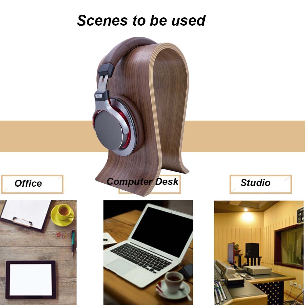 U Vorm Houten Koptelefoon Stan - Cubicle Shelf Organizer recensie en prijs