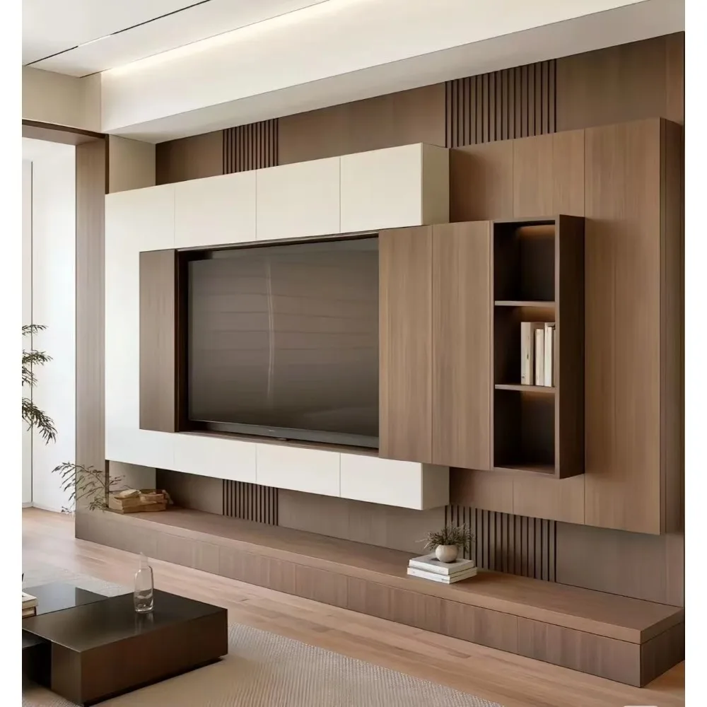 Modern houten tv-meubel op maa - Office Furniture Custom recensie en prijs