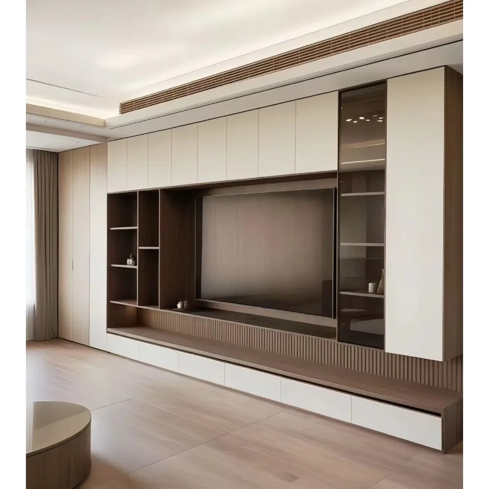 Modern houten tv-meubel op maa - Office Furniture Custom recensie en prijs