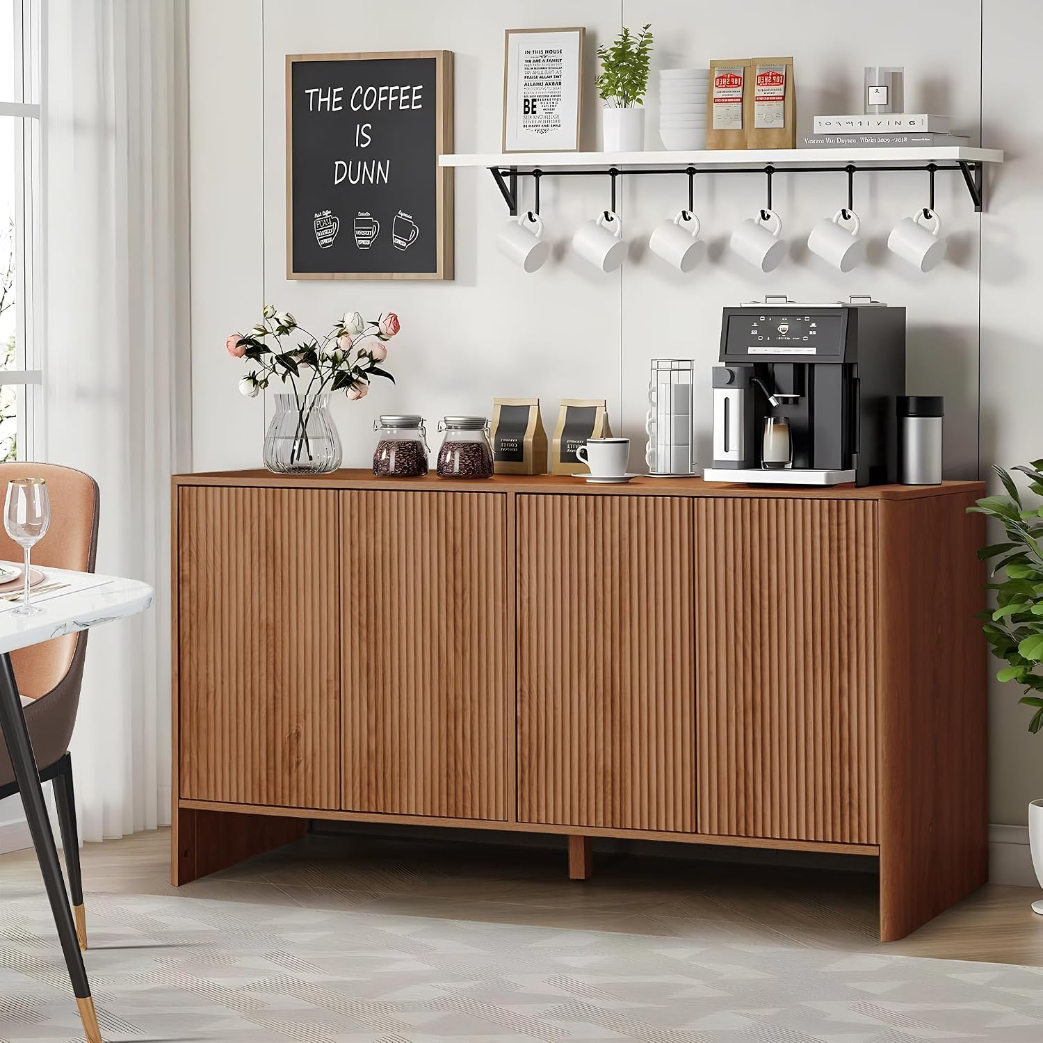 Walnoot Sideboardkast, Mid-Cen - Credenza Office Storage recensie en prijs