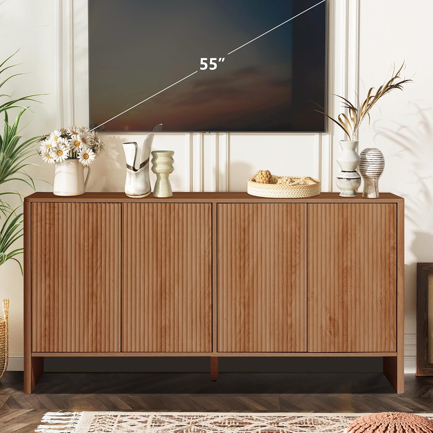 Walnoot Sideboardkast, Mid-Cen - Credenza Office Storage recensie en prijs