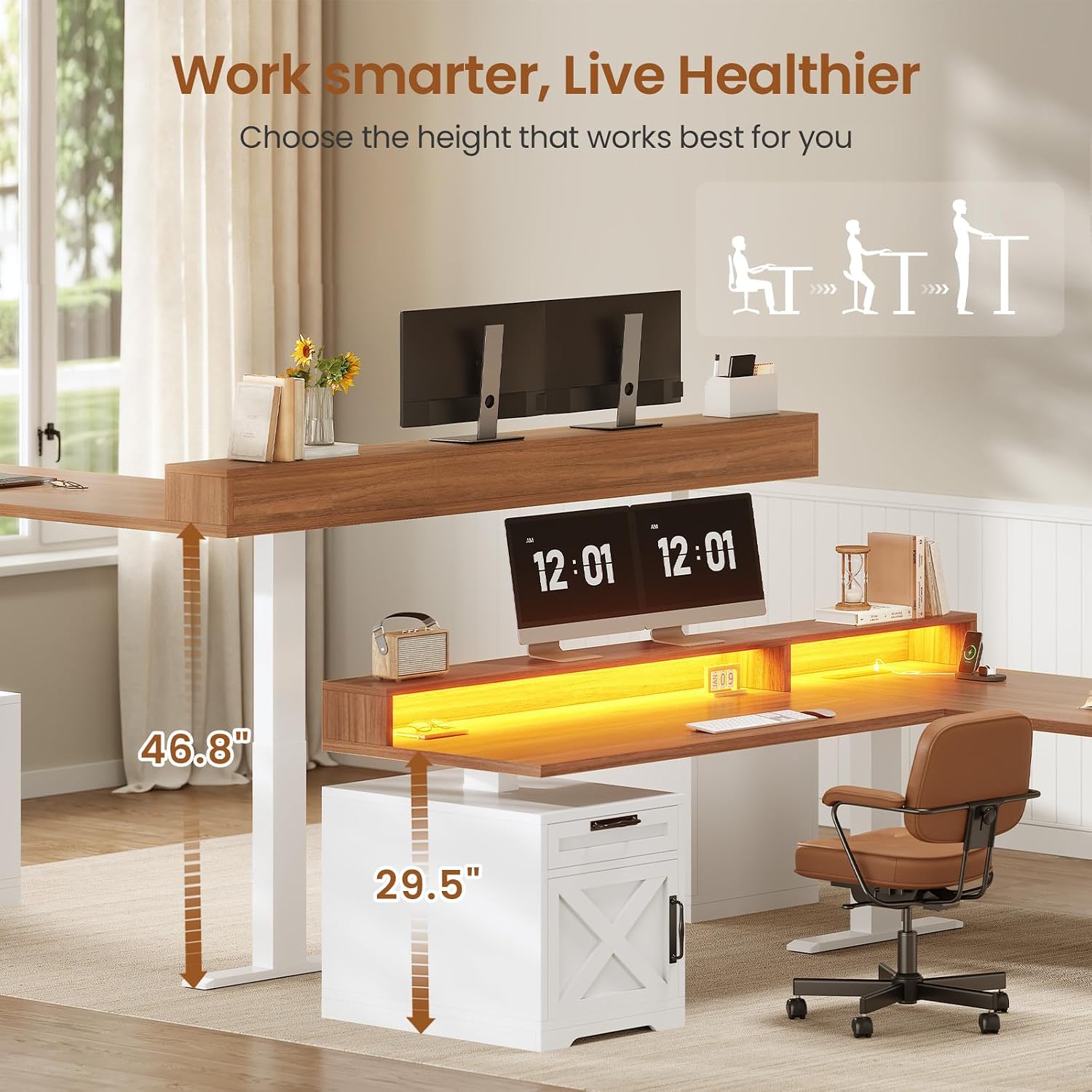L-vormig in hoogte verstelbaar - Office Furniture Custom recensie en prijs