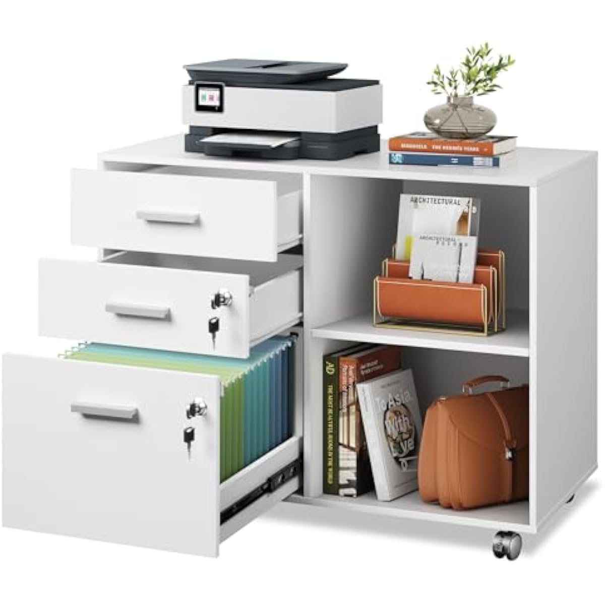 Drie-laden zijdelingse archief - File Cabinet Lateral recensie en prijs