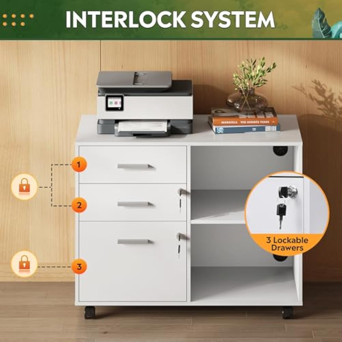 Drie-laden zijdelingse archief - File Cabinet Lateral recensie en prijs