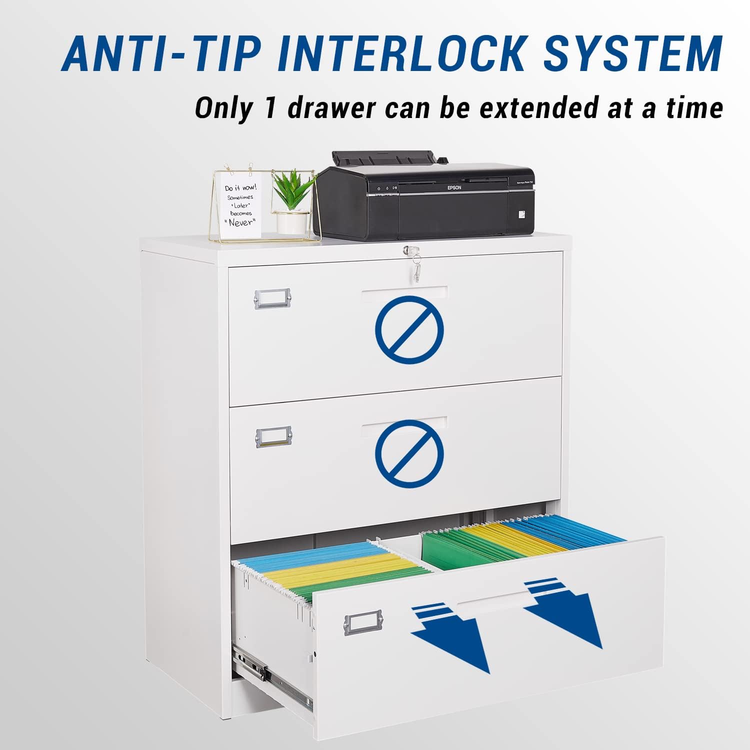 Laterale archiefkast, metalen  - Credenza Office Storage recensie en prijs