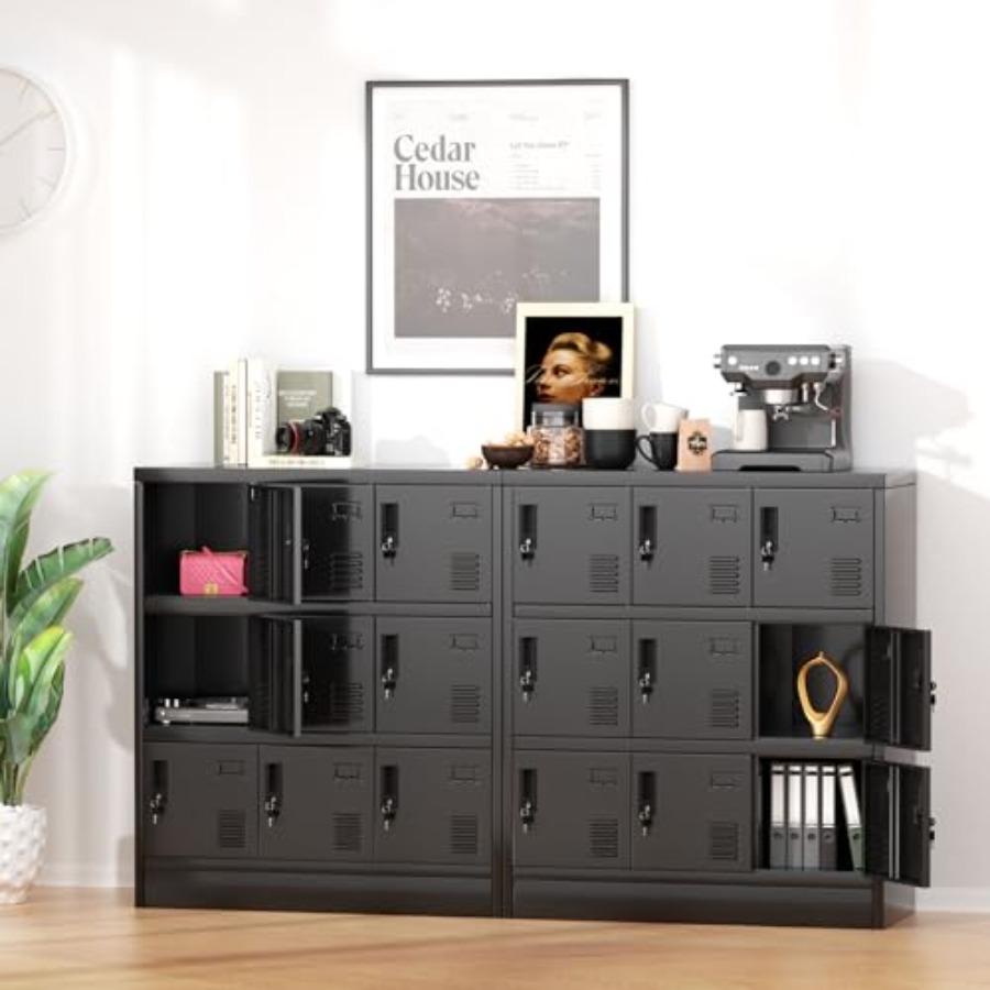 9-deurs opbergkast voor medewe - Locker Storage Metal recensie en prijs