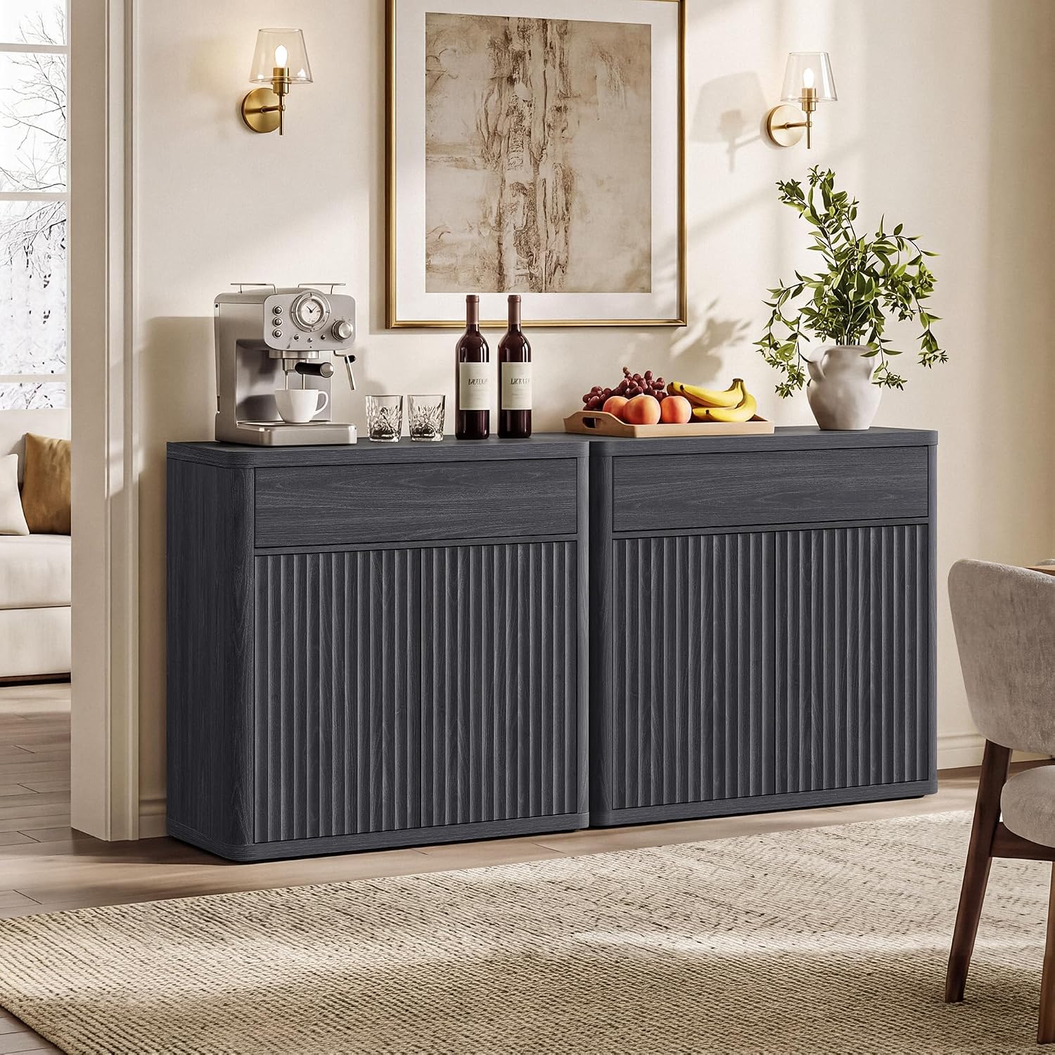 34,6-inch moderne gegroefde bu - Credenza Office Storage recensie en prijs