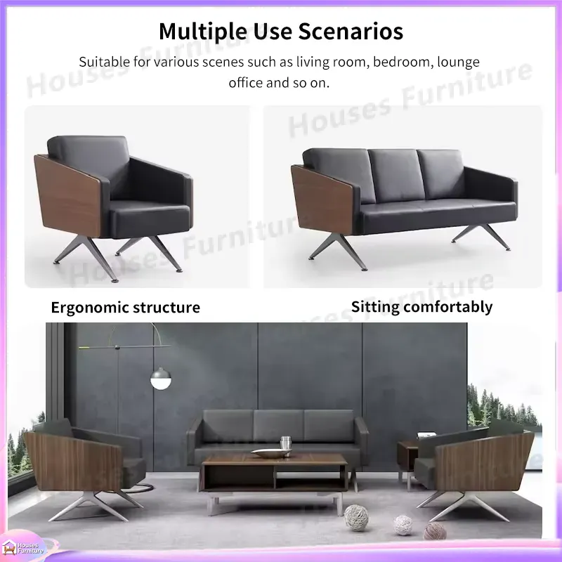 Moderne 3-zits lederen kantoor - Office Furniture Custom recensie en prijs