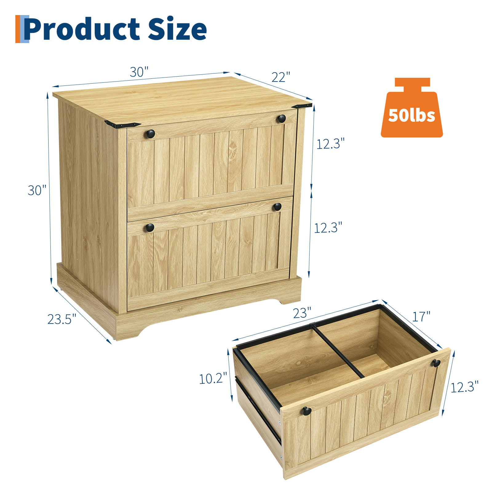 2-laden archiefkast in landeli - File Cabinet Lateral recensie en prijs