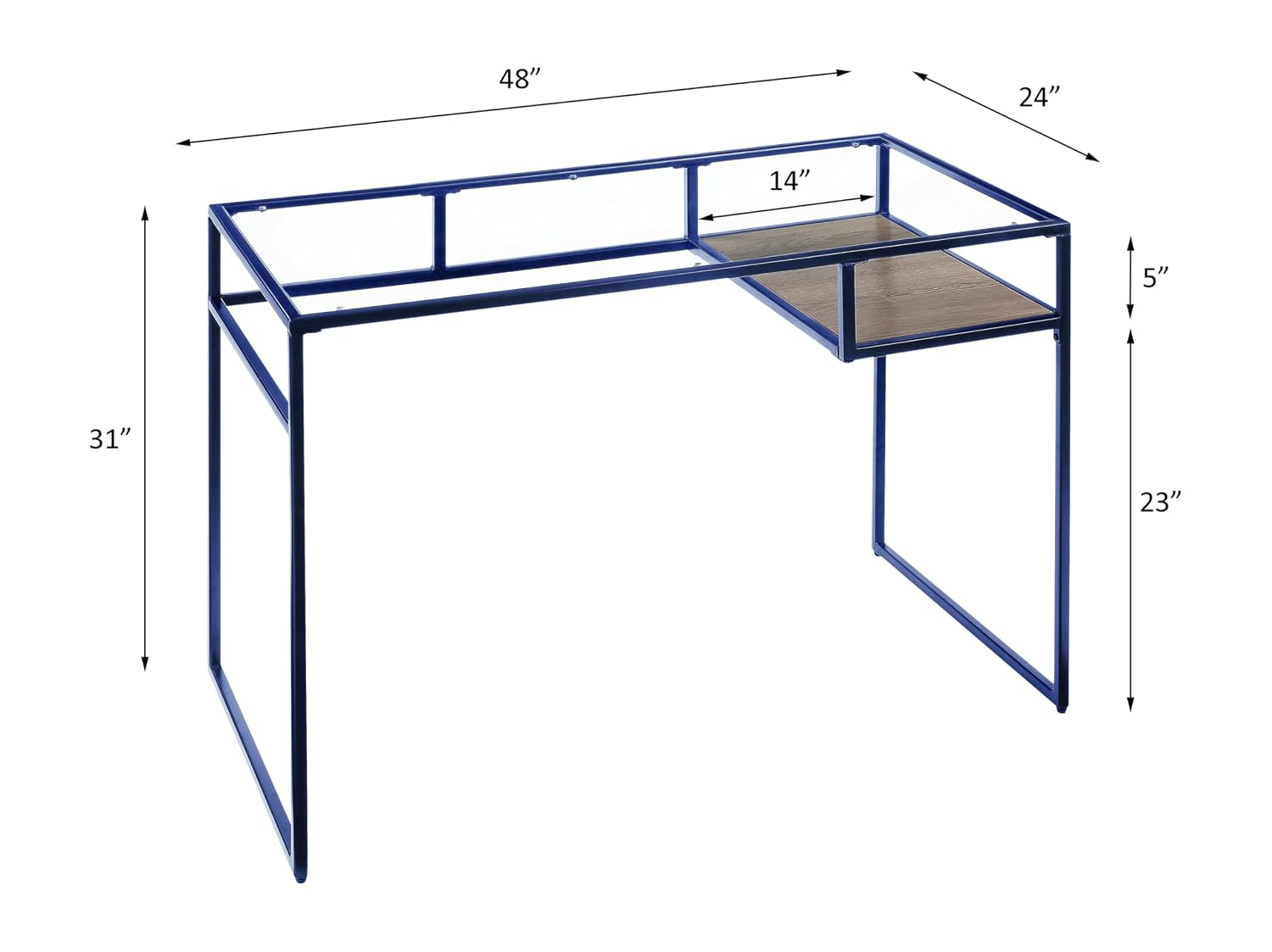 Glazen bureau 5mm heldere bove - Office Furniture Custom recensie en prijs