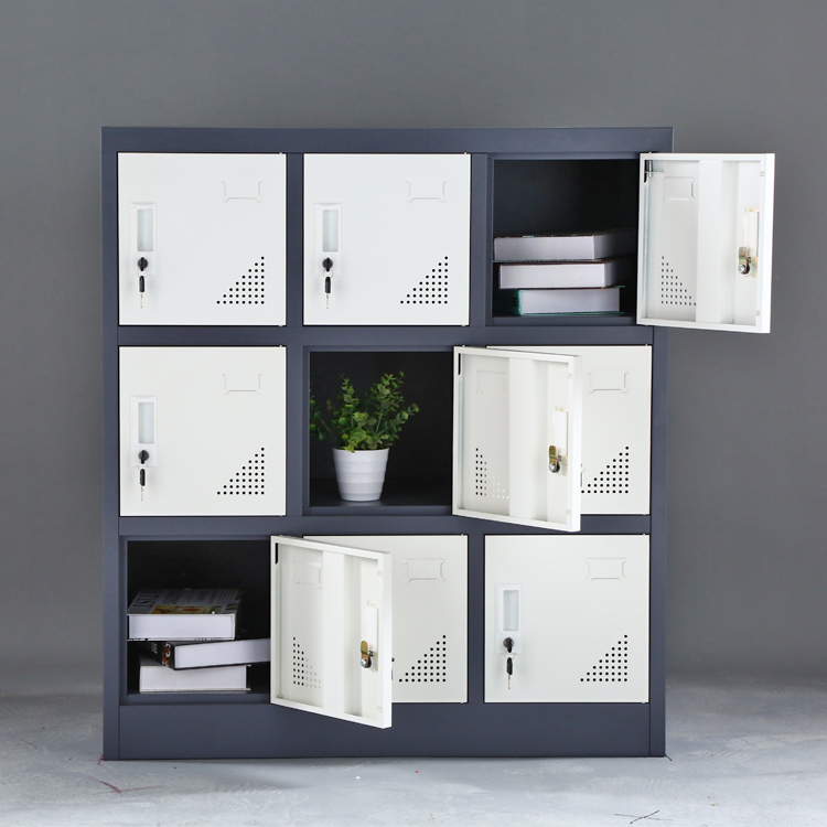 9-deurs metalen opbergkast voo - Locker Storage Metal recensie en prijs