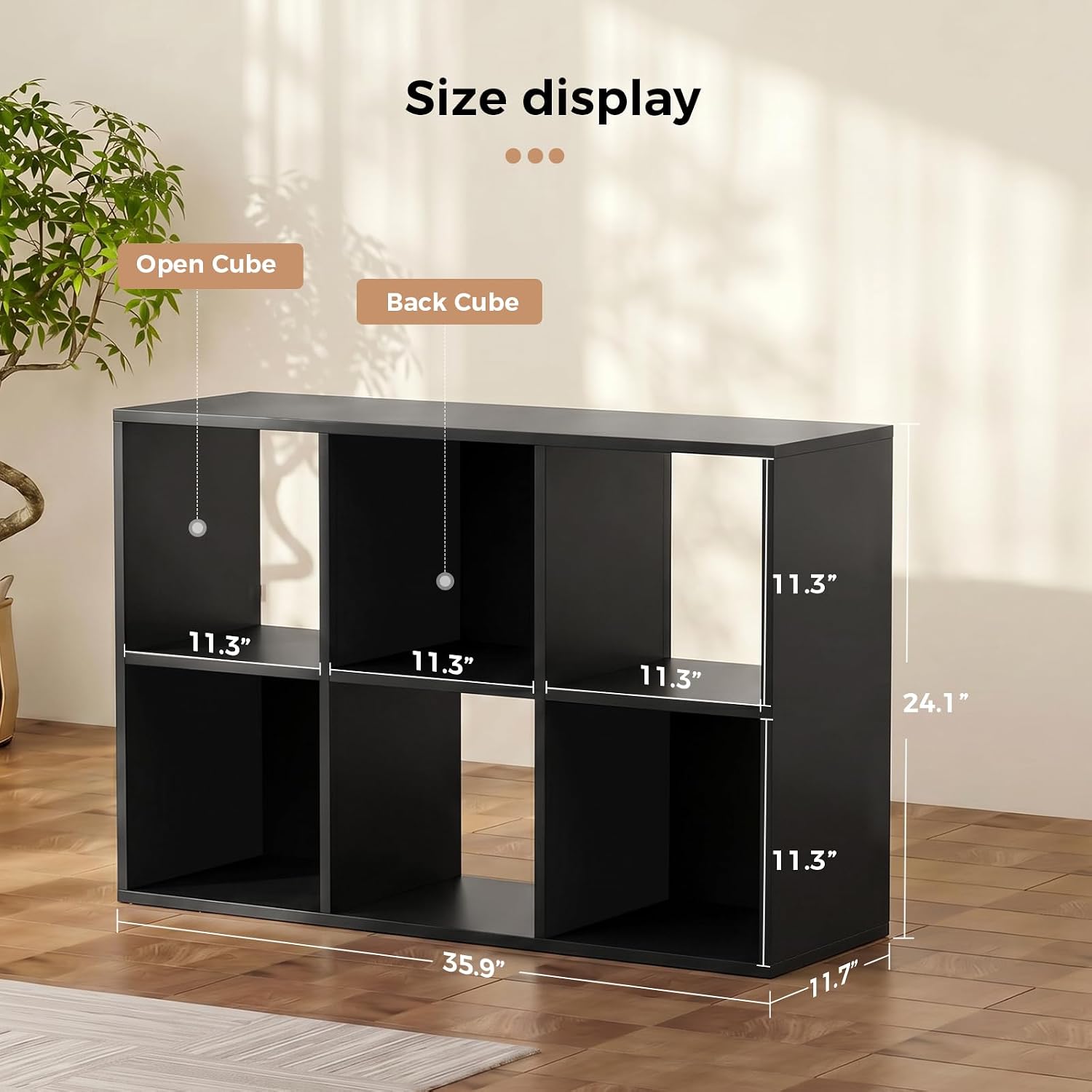 6-kubussen opbergorganizer, mo - Cubicle Shelf Organizer recensie en prijs